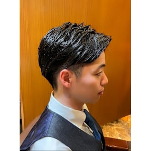 銀座　理容室　ビジネスマン