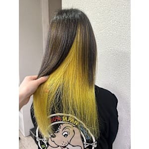 イエローインナーカラー成増地下鉄成増大山