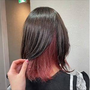 ピンクインナーカラー成増地下鉄成増大山