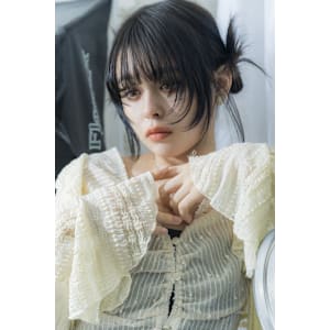 顔周りレイヤーダークグレー成増地下鉄成増大山