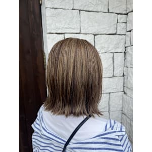 白髪ぼかしハイライト