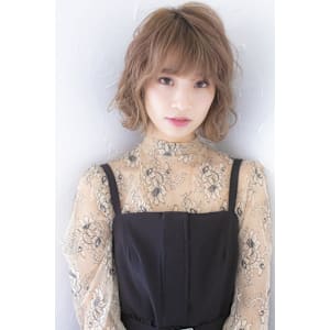 ミルクティーベージュボブヘア成増地下鉄成増大山