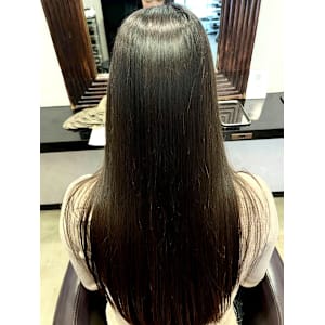 【アッシュブラック】大人美人/韓国ヘアモテ髪ロング