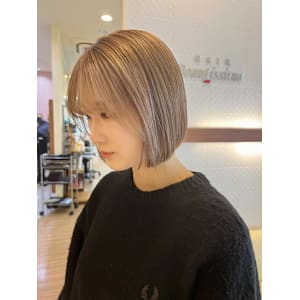 【落合彩香】＊ボブ×ミルクティーベージュ＊