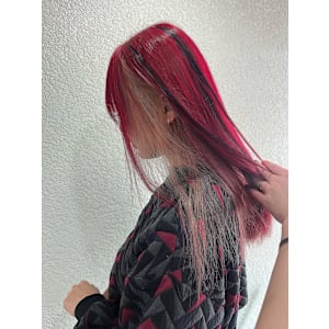 レッドカラーインナーカラー成増地下鉄成増大山