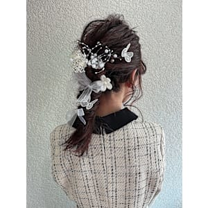 ピンクブラウン編みおろし成増地下鉄成増大山