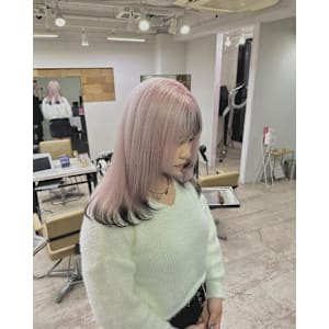 ホワイトピンクエンドカラー成増地下鉄成増大山