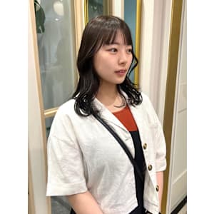 ブリーチなし透明感カラー♪