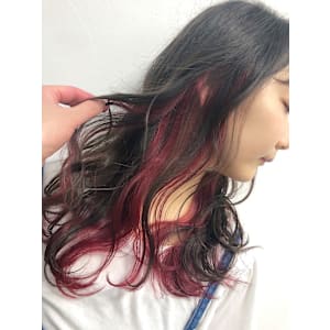 レッドインナーカラー成増地下鉄成増大山