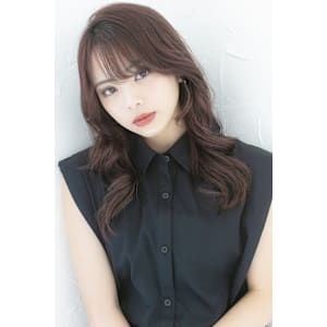 ショコラベージュシースルーバング