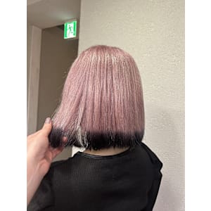 ホワイトピンクエンドカラー成増地下鉄成増大山