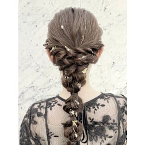 結婚式お呼ばれ ヘアセット mt___213r