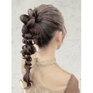 結婚式お呼ばれ ヘアセット mt___213r