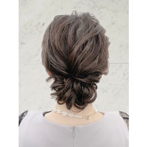 結婚式お呼ばれ ヘアセット mt___213r