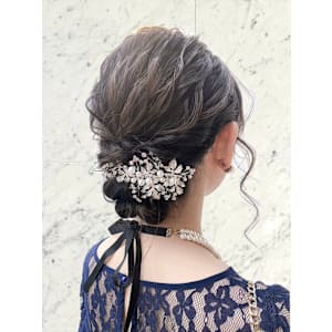 結婚式お呼ばれ ヘアセット mt___213r