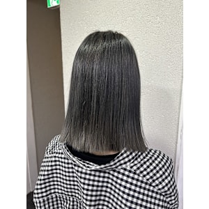 ダークグレー切りっぱなしボブ成増地下鉄成増大山