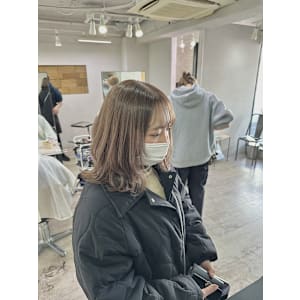 グレージュカラーミディアムレイヤー成増地下鉄成増大山