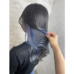 ブルーインナーカラー成増地下鉄成増大山