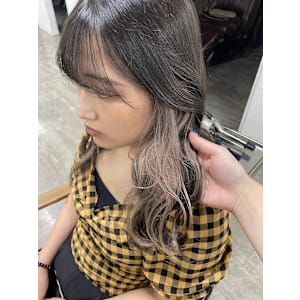 ホワイトミルクティーインナーカラー成増地下鉄成増大山