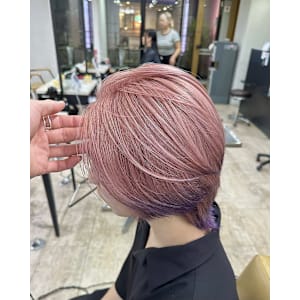 ペールピンクエンドカラー成増地下鉄成増大山