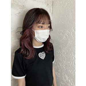 ピンクインナーカラーチェリーピンク成増地下鉄成増大山