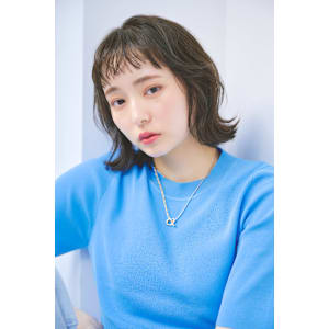 コテ巻き風パーマボブレイヤーボブ前髪パーマ