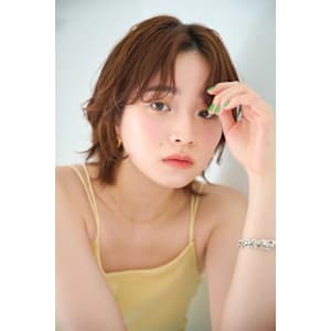 パーマ風くしゃっとヘア