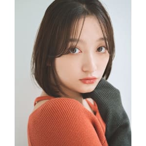 ナチュラルストレート内巻きロブ