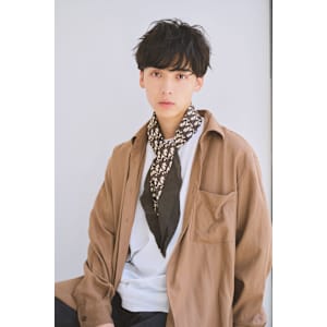 波巻きスパイラル無造作束感マッシュ