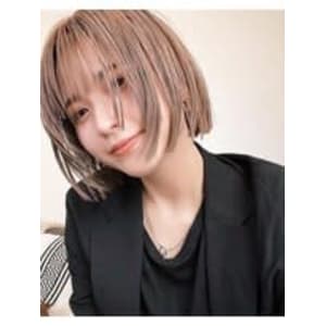 ハイトーンボブ/ベージュカラー