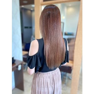 【MICHI 富田店　古作蓮】髪質改善　ストレート　うる艶