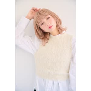 大人かわいいハイトーンミディアム