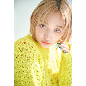 ヘルシーベージュ切りっぱなしボブ