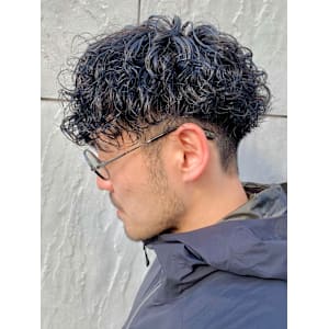 アッシュブラック/カルマパーマ/ベリーショート