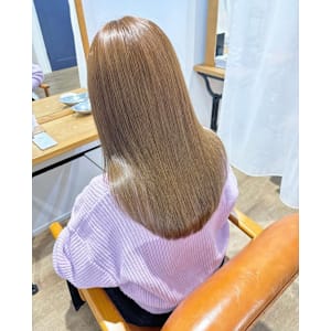 髪質改善トリートメントブリーチなしカラーハイライト