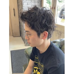 スパイキーショート/パーマ/メンズ