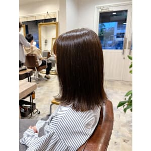 【MAGIC 米重】パツっと重めロブ×ワイドバング