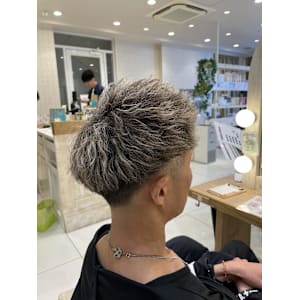 ツイストパーマ×ホワイトメッシュ　（千田）