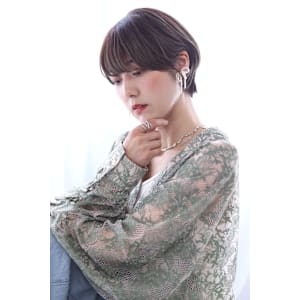 【10代20代30代】前髪あり×ひし形ショートボブ