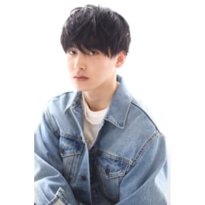 20代/30代におすすめ☆黒髪マッシュ×ニュアンスパーマ