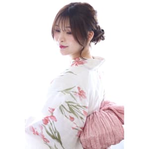 20代30代40代/お団子ツインヘア/浴衣/推し活