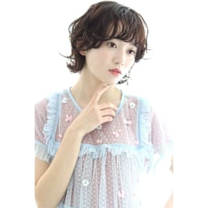 ベビーバング×ボブウルフ×くせ毛風毛先カール20代30代