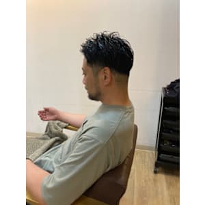 お客様髪質改善データ1314(40代のツーブロック)