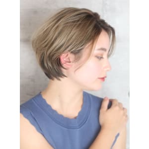 40代50代似合わせ小顔美髪シアーカラーカールショート - INCEPTION  GINZA 銀座【インセプション】掲載中