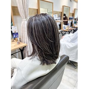 白髪ぼかし シアーカラー　【藤沢　藤沢駅】 