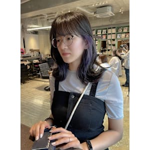 【ポイントカラー◎】インナーカラーラベンダー×イルミナカラー