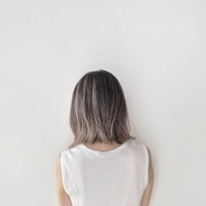 外ハネボブ バレイヤージュ