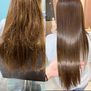 髪質改善　ストレートスタイル