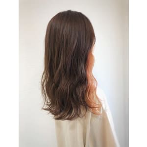 インナーカラー　オレンジ