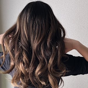 巻きロングスタイル　